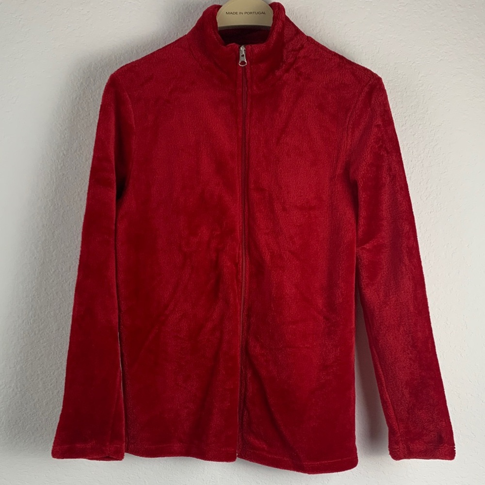 Faded Glory Kids Vibrant Red Fleece Sweater